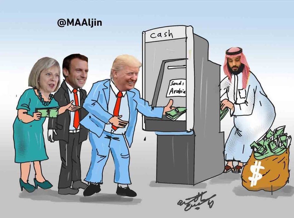  کاریکاتورهای ناشناس درباره سیاست‌های جاه‌طلبانه سعودی‌ها