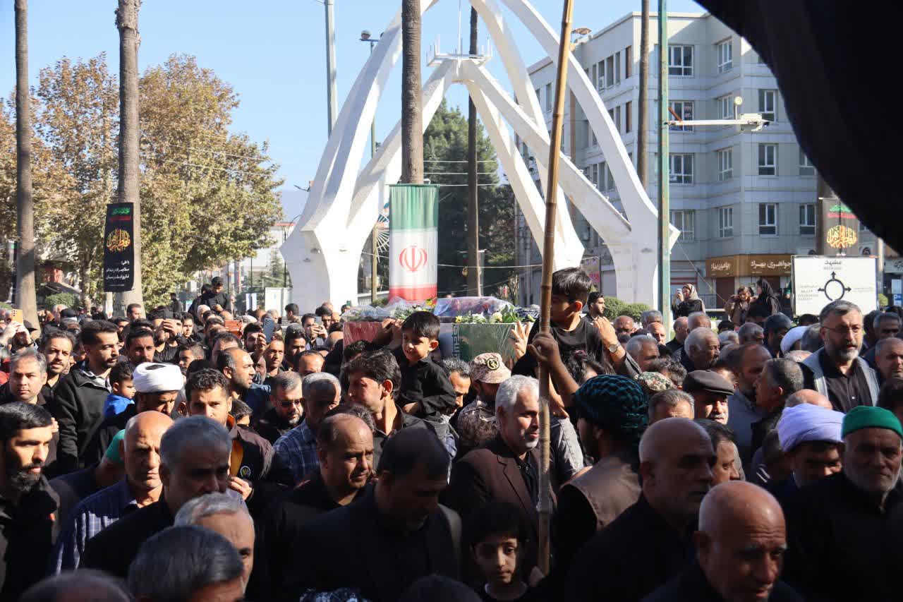 تشییع پیکر شهید گمنام در علی آباد کتول