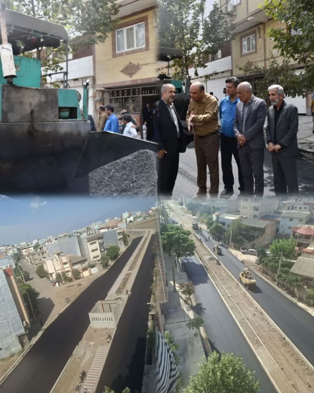 آسفالت فاز چهارم جاده سلامت در فاضل آباد آغاز شد.