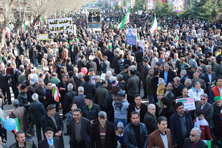 خروش ولایتمداران علی آباد کتول در جشن 40 سالگی انقلاب+ تصاویر