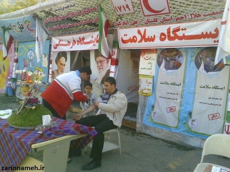 رونق کمپین های نوروزی "نه به تصادفات جاده ای" در علی آبادکتول+ تصاویر