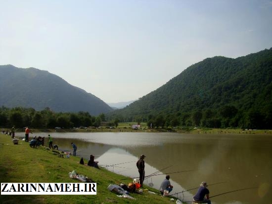 جشنواره ماهیگیری در آب بندان کرد آباد/ تصاویر